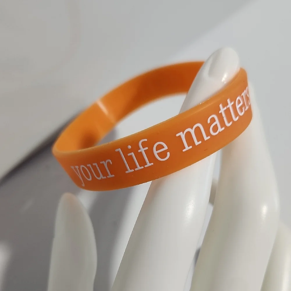 Orange Motivational Silicone Wristband - Your Life Matters